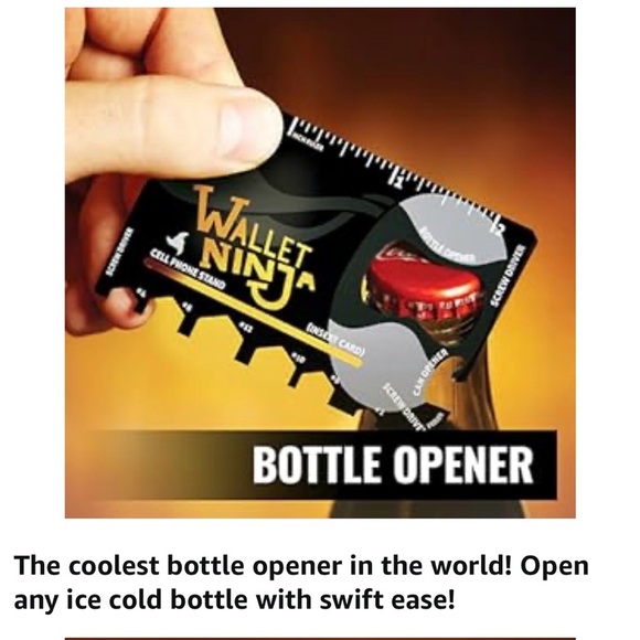 Original Pocket Wallet Ninja Multi-Tool 18 In 1 Credit Card -Multi Purpose Tool - Picture 7 of 9